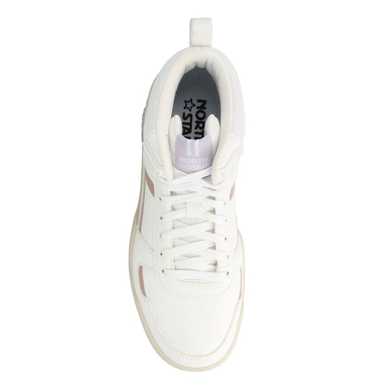 Zapatilla Mujer North Star Team Star Blanco Caña-3