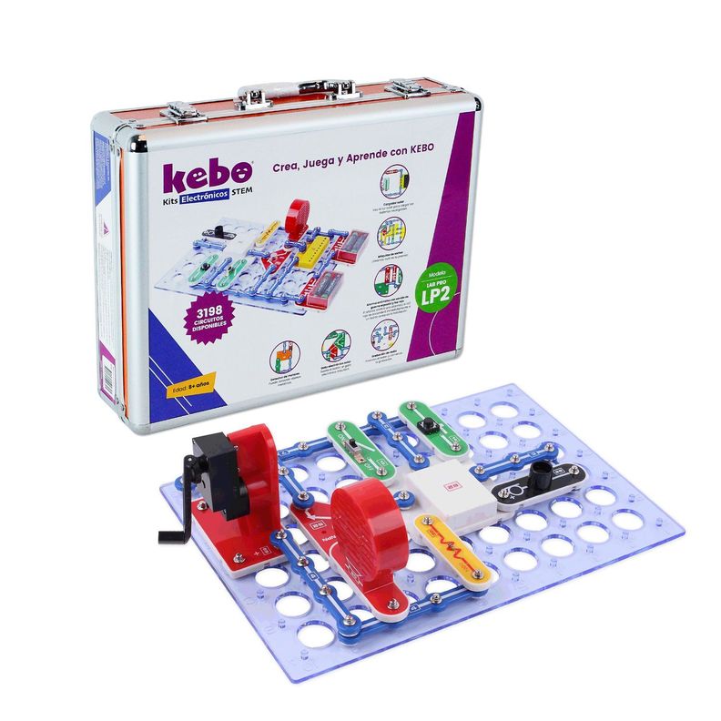 Kit Electronico Educativo Kebo Lab Pro LP2 - 3198 circuitos