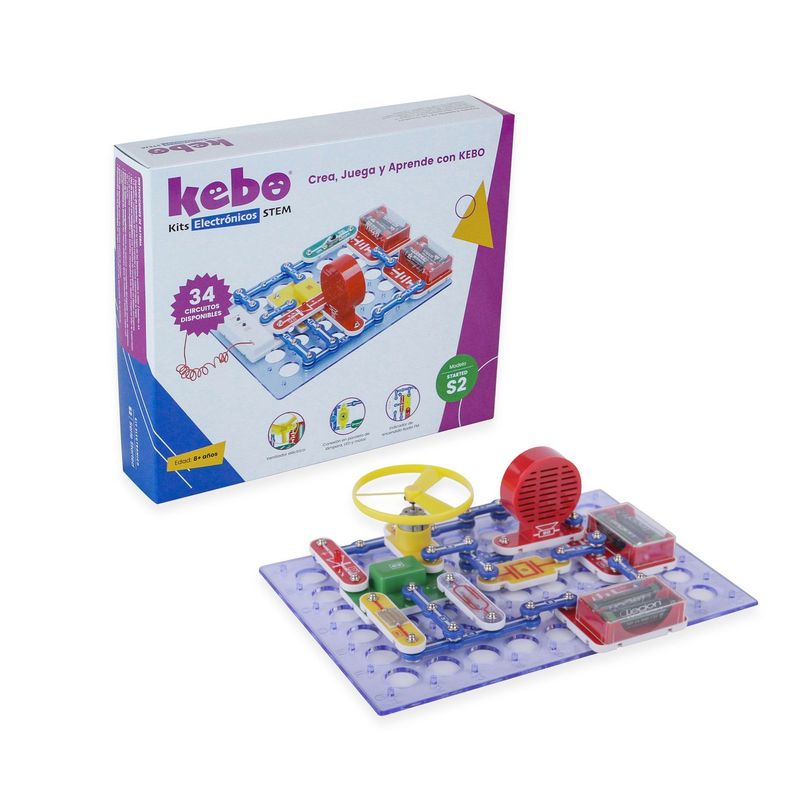 Kit Electronico Educativo Kebo Started S2 - 34 circuitos