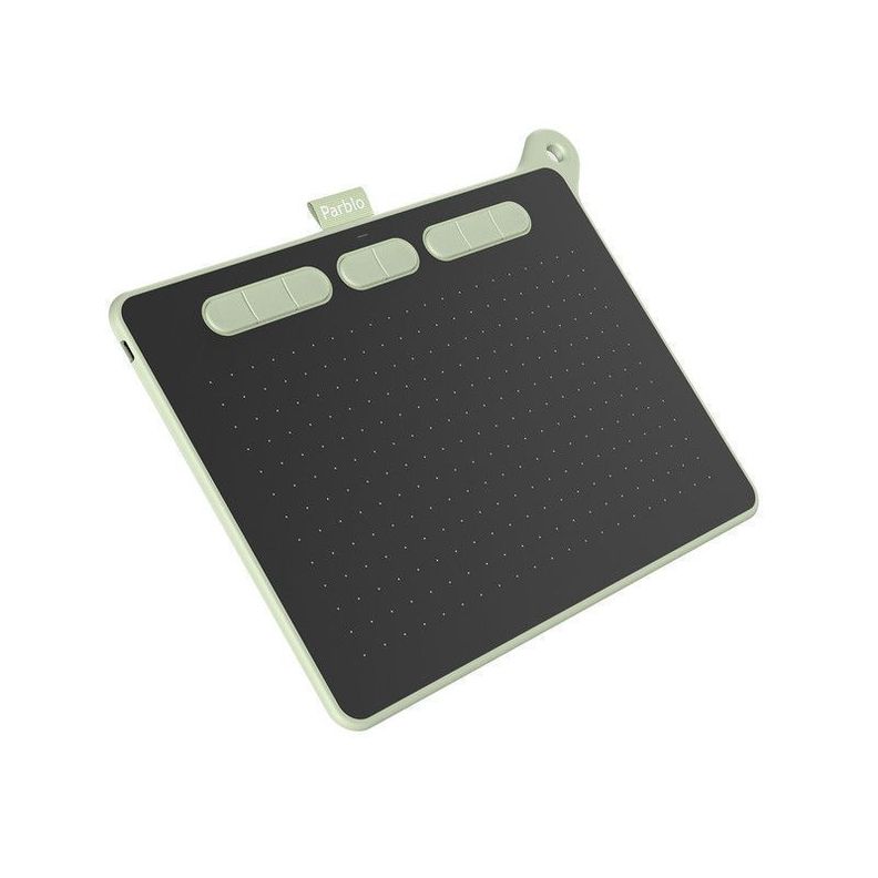 Tableta Digitalizadora Parblo Ninos M Green Pack-2