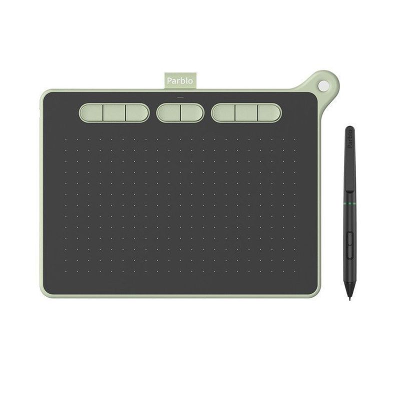 Tableta Digitalizadora Parblo Ninos M Green Pack-1
