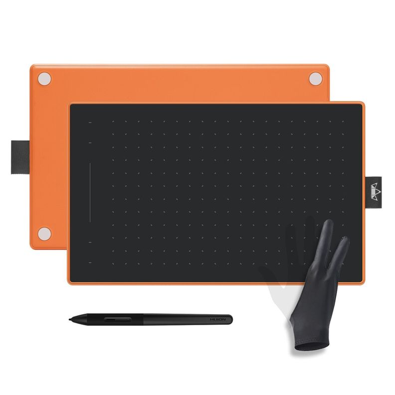 Tableta Gráfica Digitalizadora Huion RTM-500 Orange con Guante-0