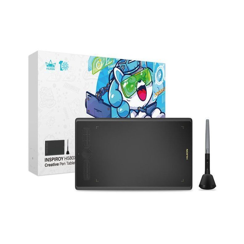 Tableta Gráfica Digitalizadora Huion H580X + Guante - TG-5