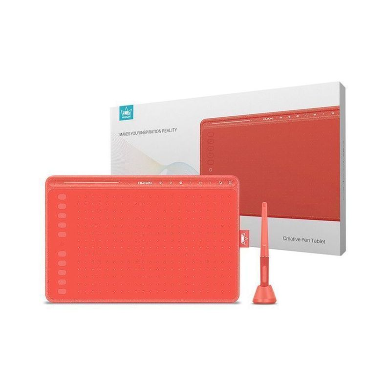Tableta Digitalizadora Huion HS611 Red Pack-4