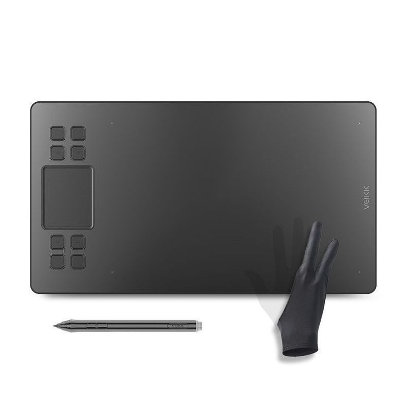 Tableta Gráfica Veikk A50 Pen Tablet Guante-0