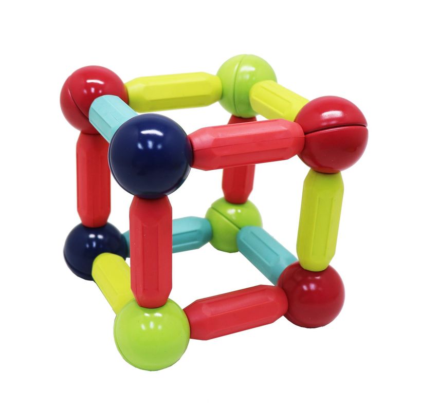Bastones Magnéticos de Construcción 128 Piezas - Libre de Plomo-2