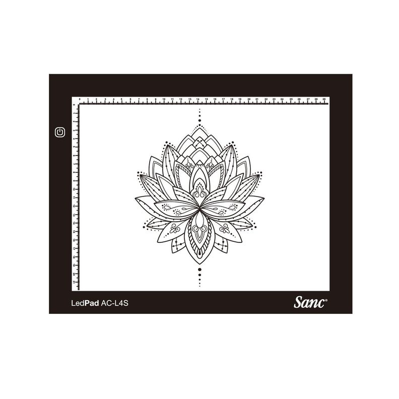 Tableta de Luz Led Sanc AC-L4S Black tipo Huion con Funda-3