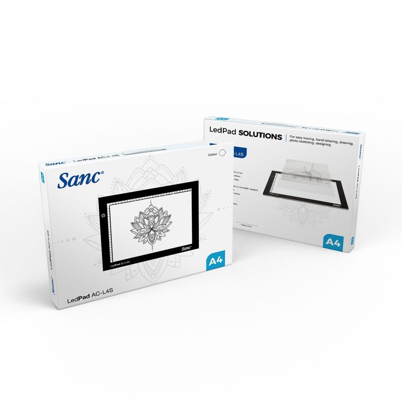 Tableta de Luz Led Sanc AC-L4S Black tipo Huion con Funda-4