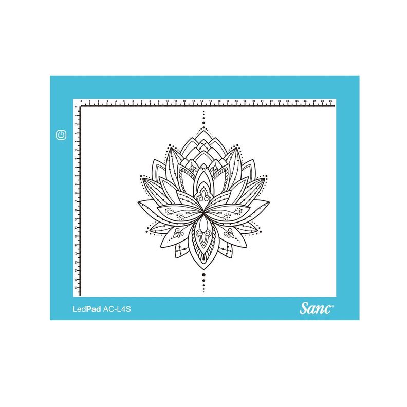 Tableta de Luz Led Sanc AC-L4S Light Blue tipo Huion-0