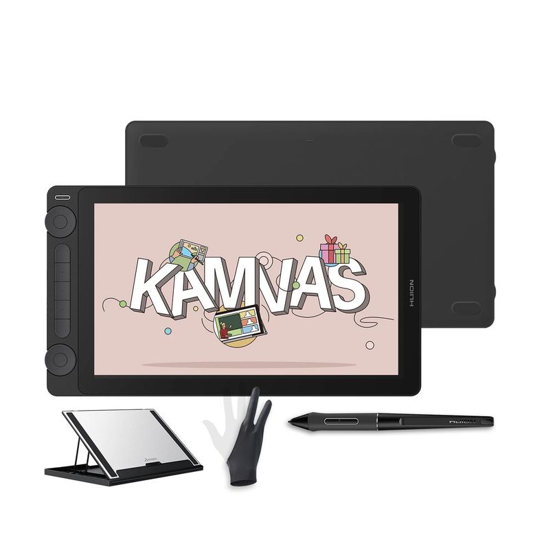 Tableta Gráfica Monitor Huion Kamvas 13 (Gen 3) Black con Stand - TG-0