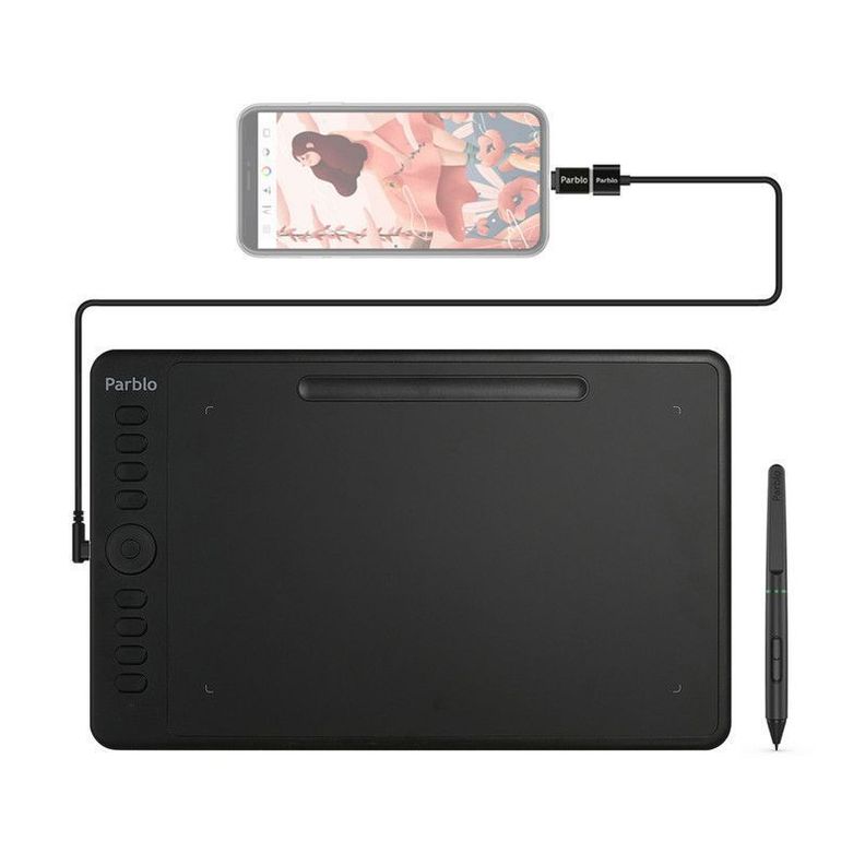 Tableta Digitalizadora Parblo Intangbo M Black-1