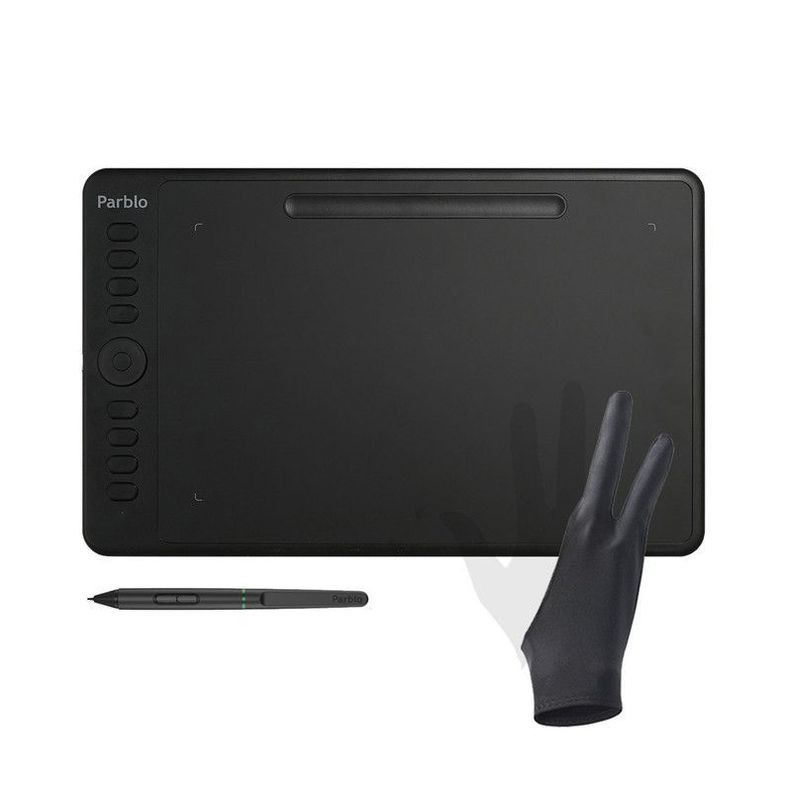 Tableta Digitalizadora Parblo Intangbo M Black-0