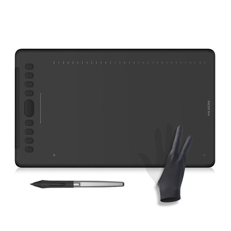Tableta Gráfica Huion Inspiroy H1161 con Guante-0
