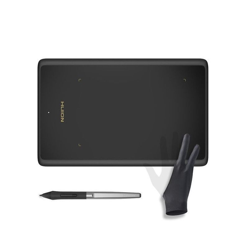 Tableta Gráfica Digitalizadora Huion H420X + Guante-0
