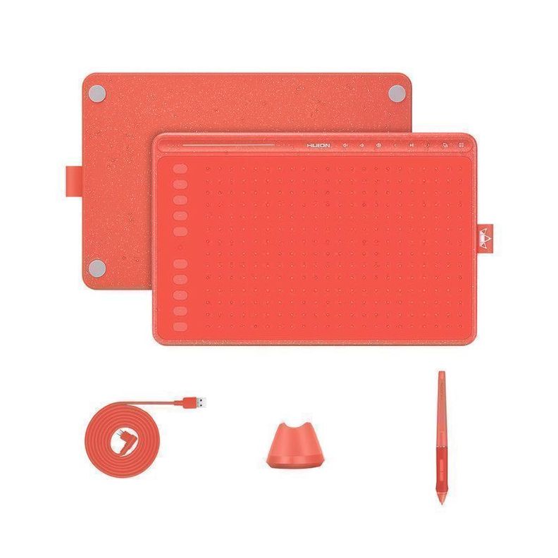 Tableta Digitalizadora Huion HS611 Red Pen Tablet-1