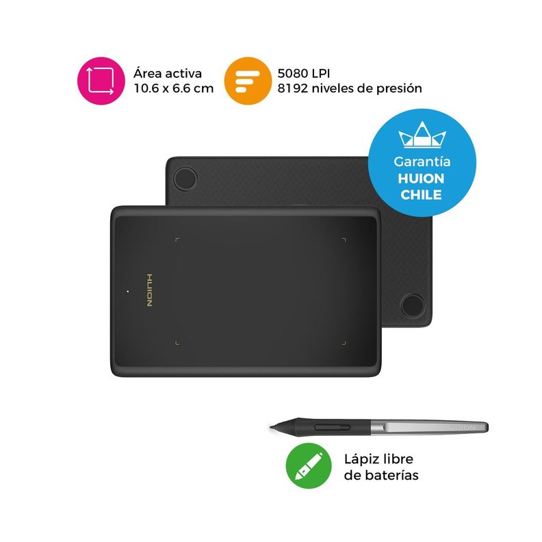 Tableta Gráfica Digitalizadora Huion Inspiroy H420X -1