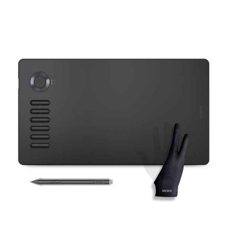 Tableta Gráfica Veikk A15 Pro Grey Pen Tablet-0