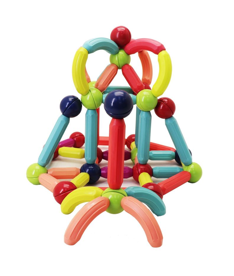 Bastones Magnéticos de Construcción 92 Piezas - Libre de Plomo-0