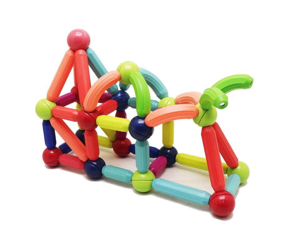 Bastones Magnéticos de Construcción 92 Piezas - Libre de Plomo-3
