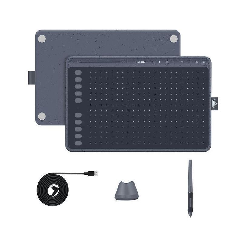 Tableta Digitalizadora Huion HS611 Grey Pen Tablet-1
