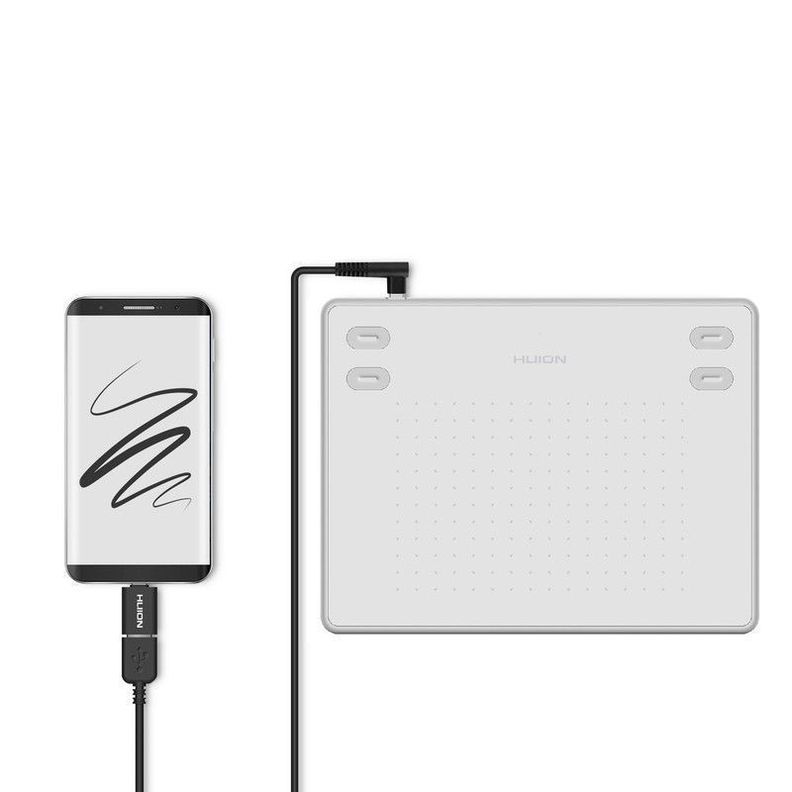Tableta Gráfica Digitalizadora Huion RTE-100 White-5
