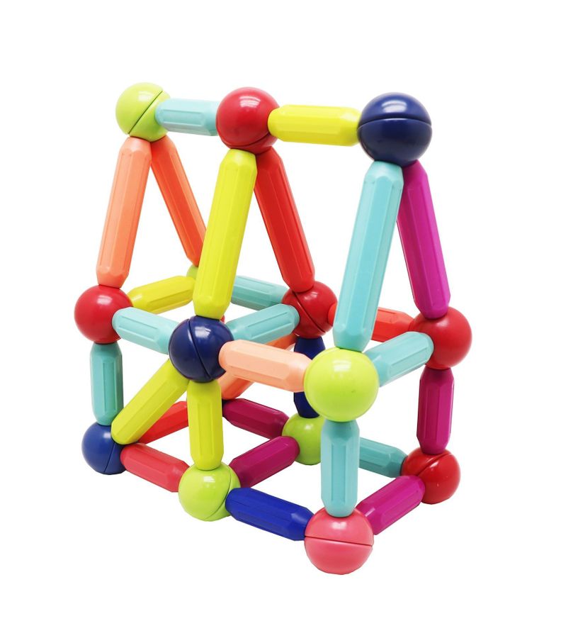 Bastones Magnéticos de Construcción 62 Piezas - Libre de Plomo-4