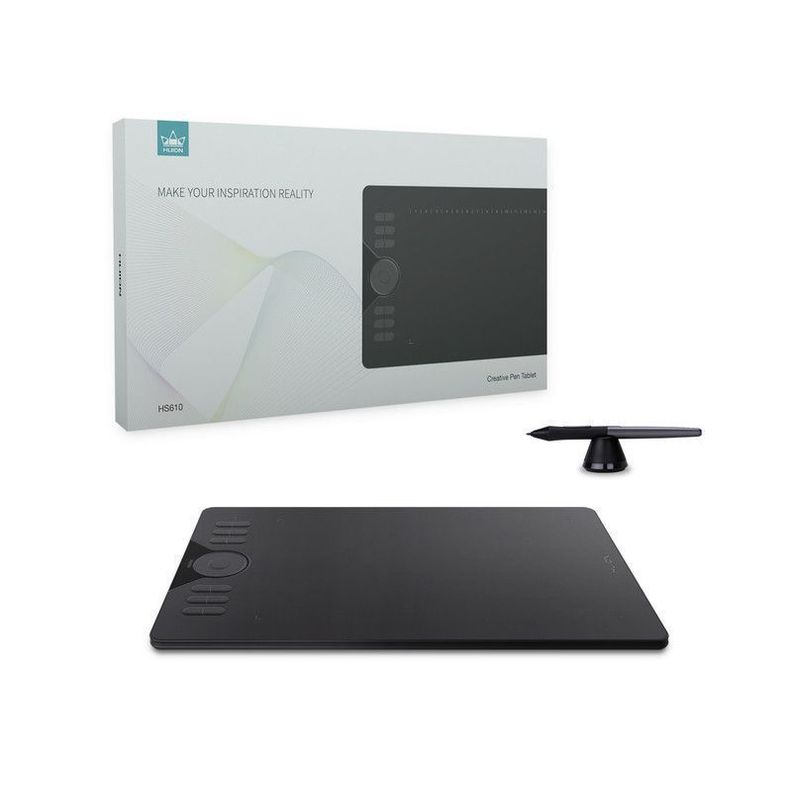 Tableta Gráfica Digitalizadora Huion HS610 con Funda y Guante - TG-6