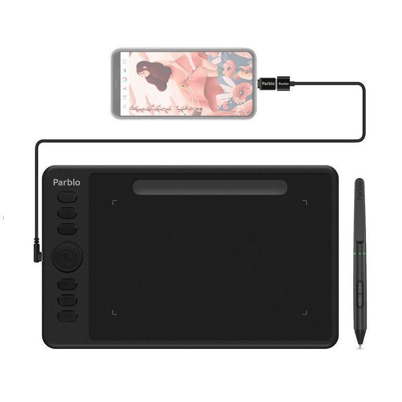 Tableta Digitalizadora Parblo Intangbo S Black-1