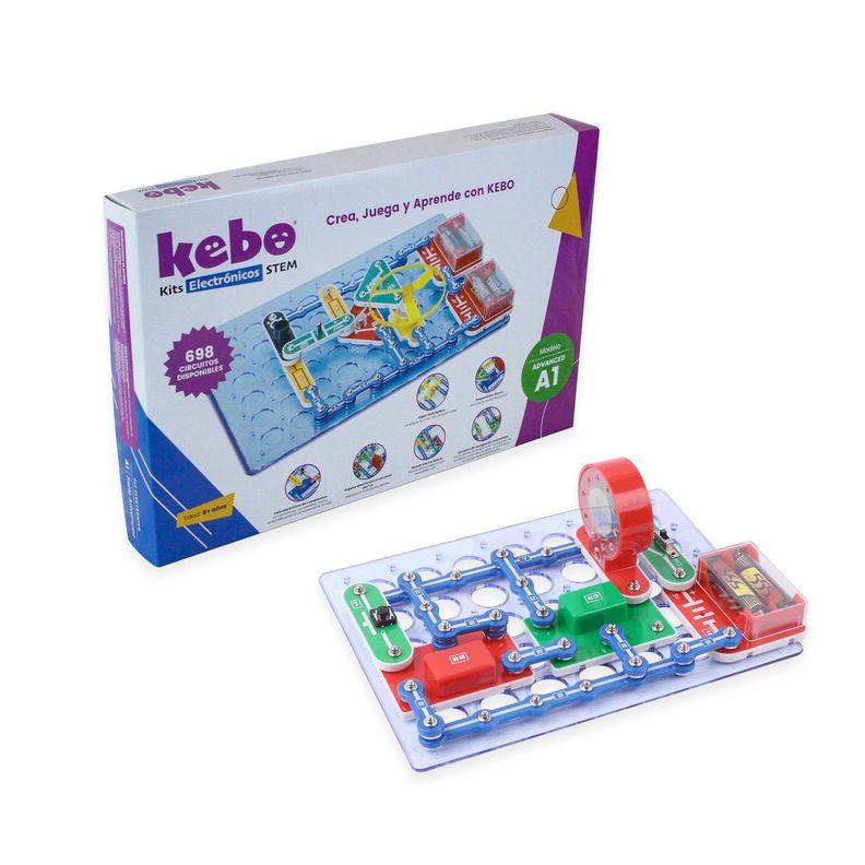 Kit Electronico Educativo Kebo Advance A1 - 698 circuitos