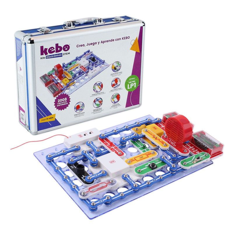 Kit Electronico Educativo Kebo Lab Pro LP1 - 2008 circuitos