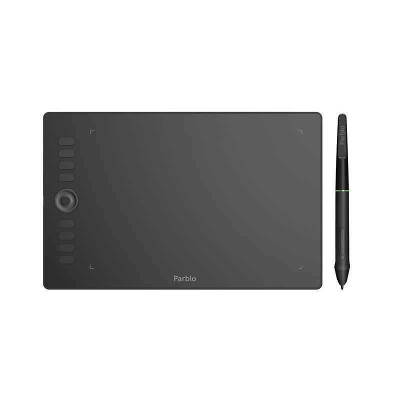 Tableta Gráfica Parblo A610 Pro con Dial y Guante-0