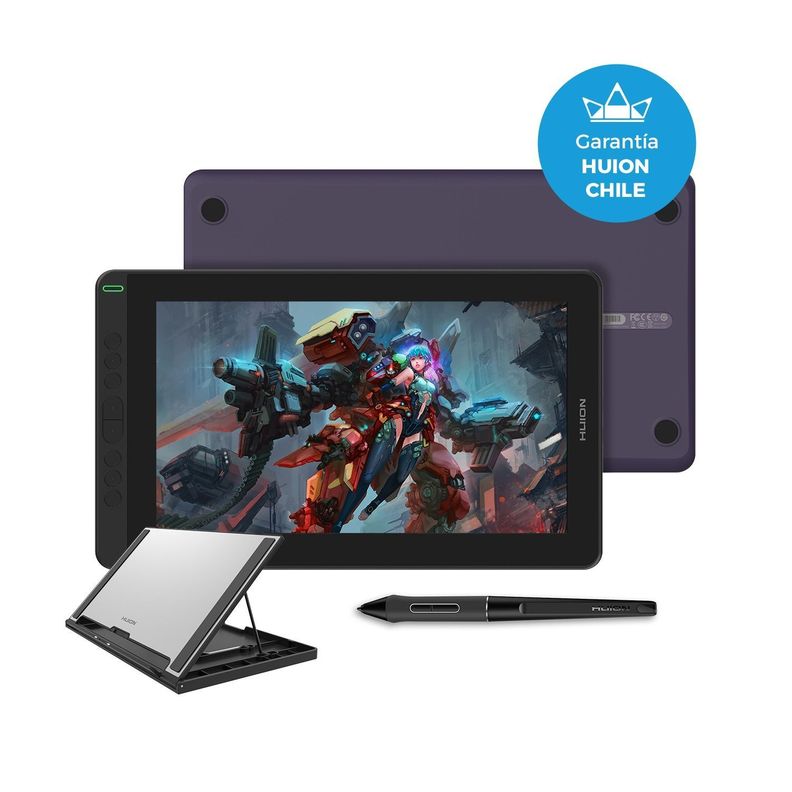 Tableta Gráfica Monitor Huion Kamvas 13 Purple con Stand - TG-0