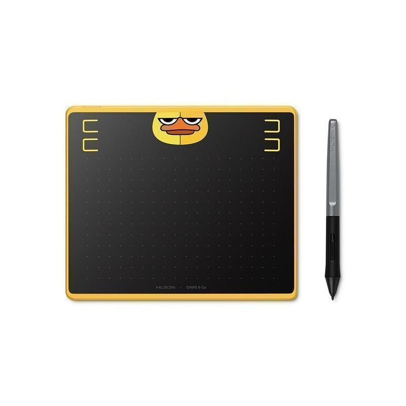 Tableta Digitalizadora Huion HS64 SE Pen Tablet Amarillo
