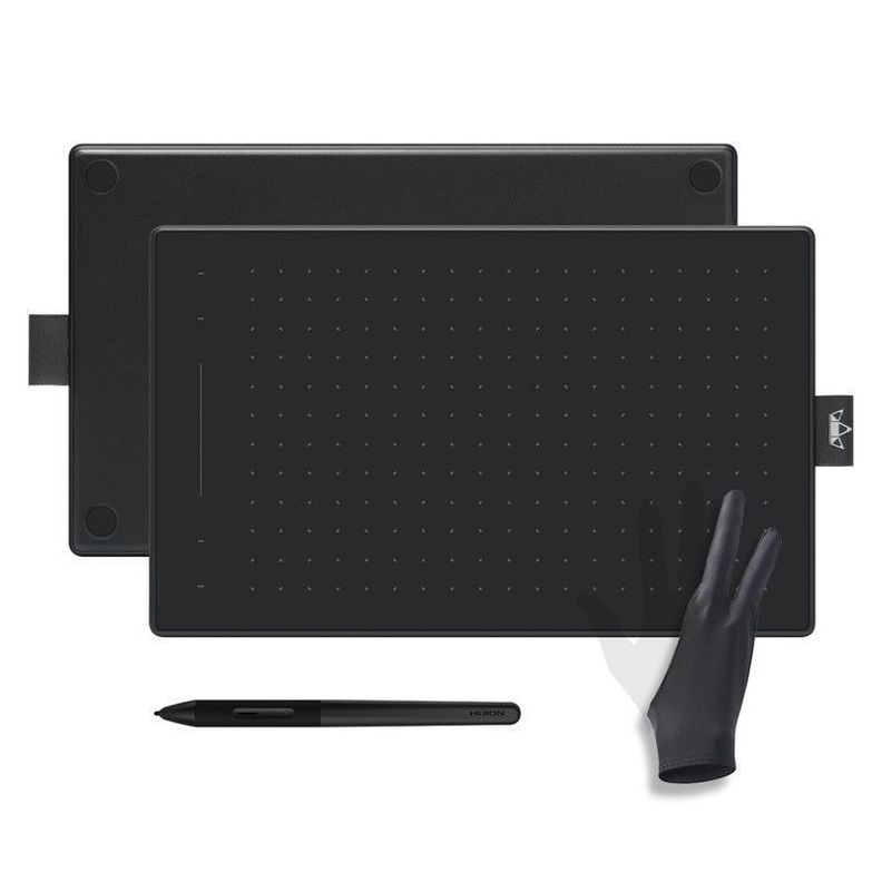 Tableta Gráfica Digitalizadora Huion RTM-500 Black con Guante-0