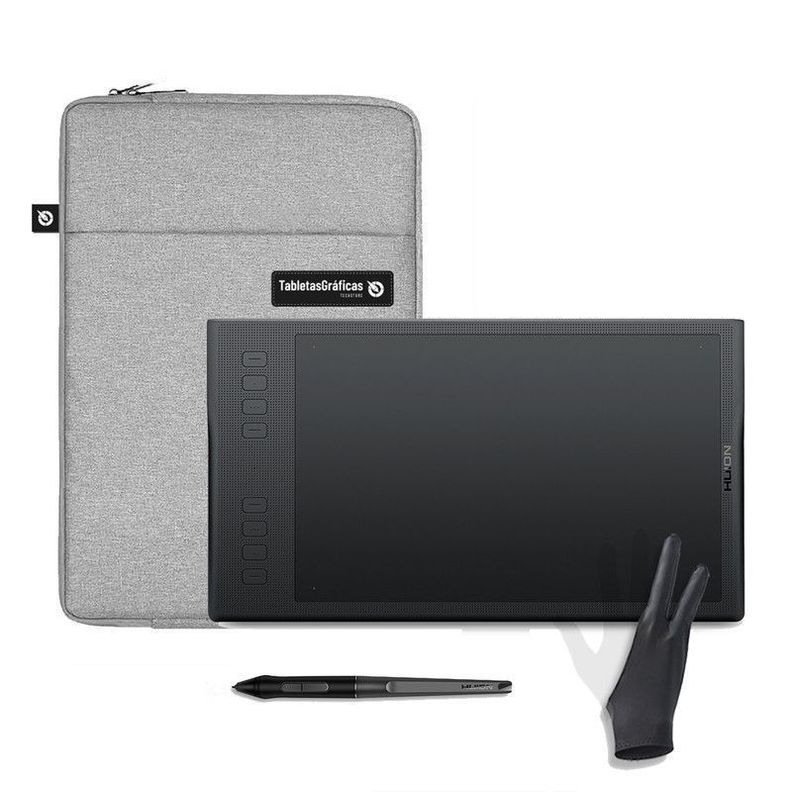 Tableta Gráfica Inalámbrica Huion Q11K V2 Pack 2-0