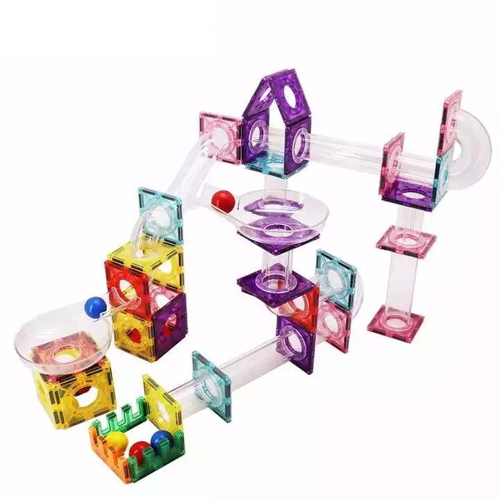 Juguete Bloques Magnéticos Didácticos tipo Tobogán Magnescape Set 106 Piezas-4