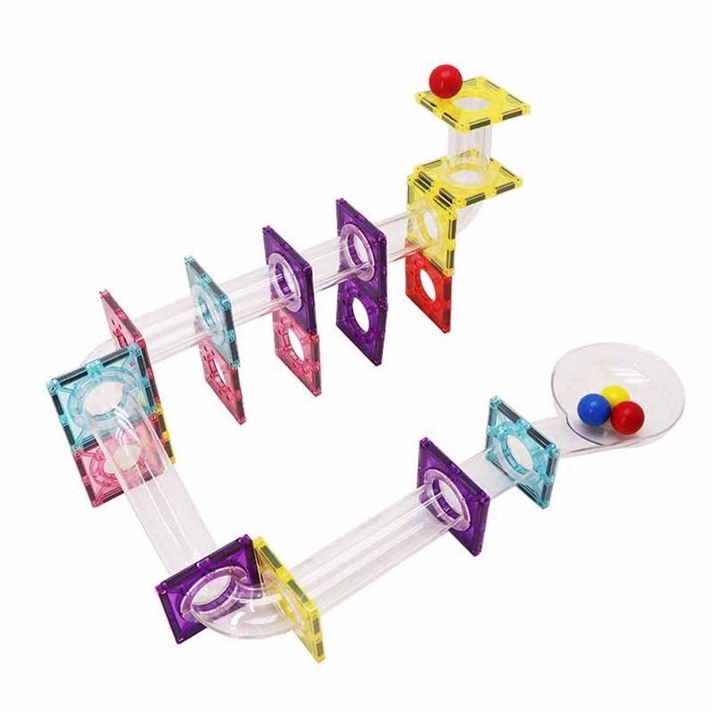Juguete Bloques Magnéticos Didácticos tipo Tobogán Magnescape Set 106 Piezas-1