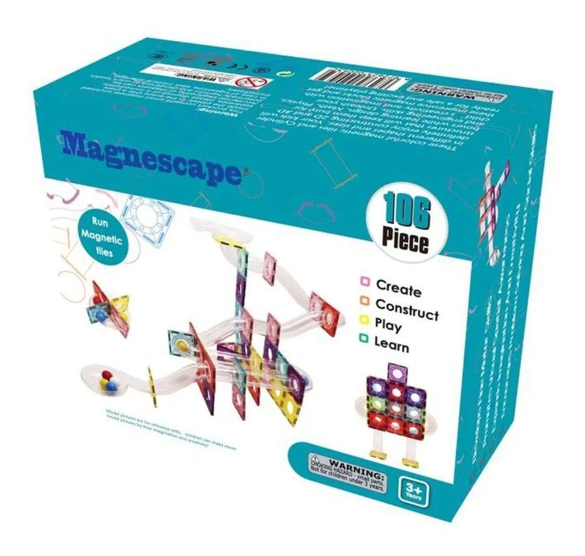 Juguete Bloques Magnéticos Didácticos tipo Tobogán Magnescape Set 106 Piezas-5