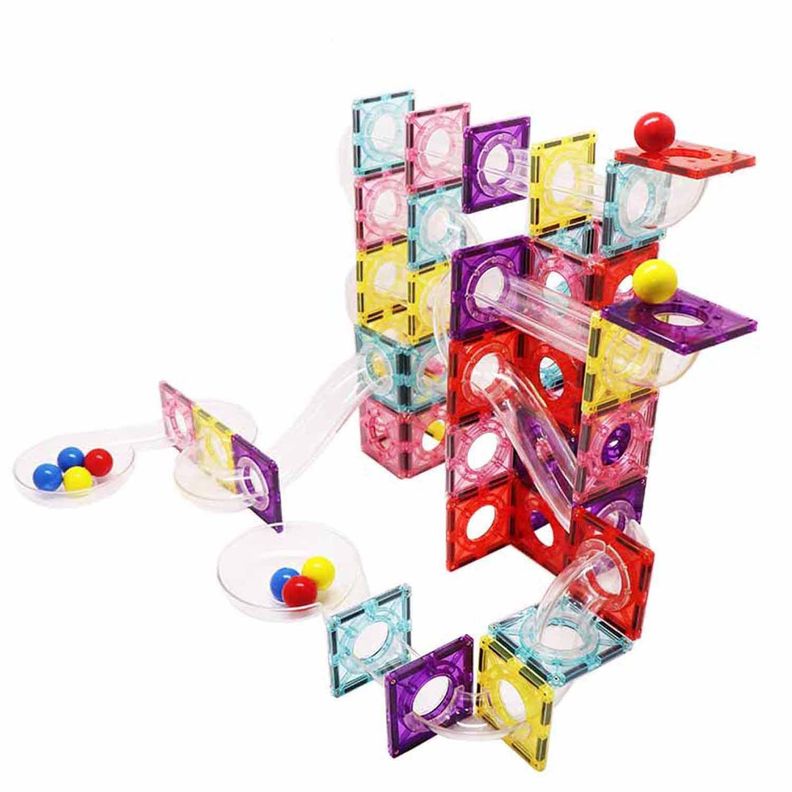 Juguete Bloques Magnéticos Didácticos tipo Tobogán Magnescape Set 106 Piezas-2