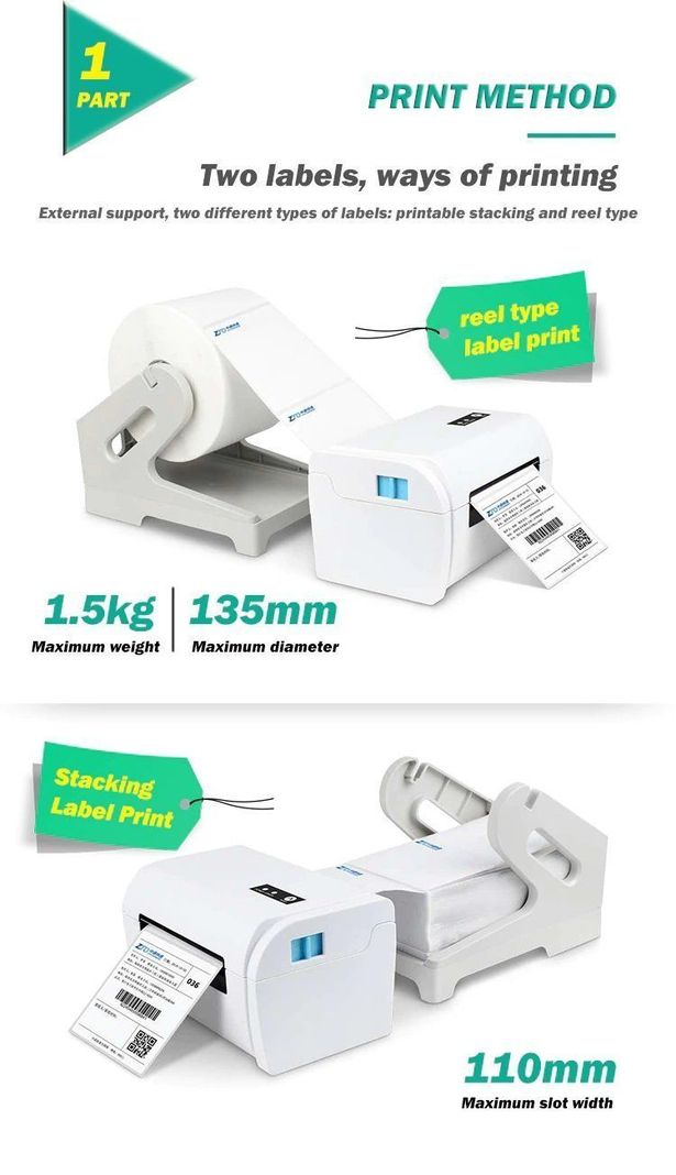 Impresora Térmica Portátil Etiquetas Adhesiva Usb-4