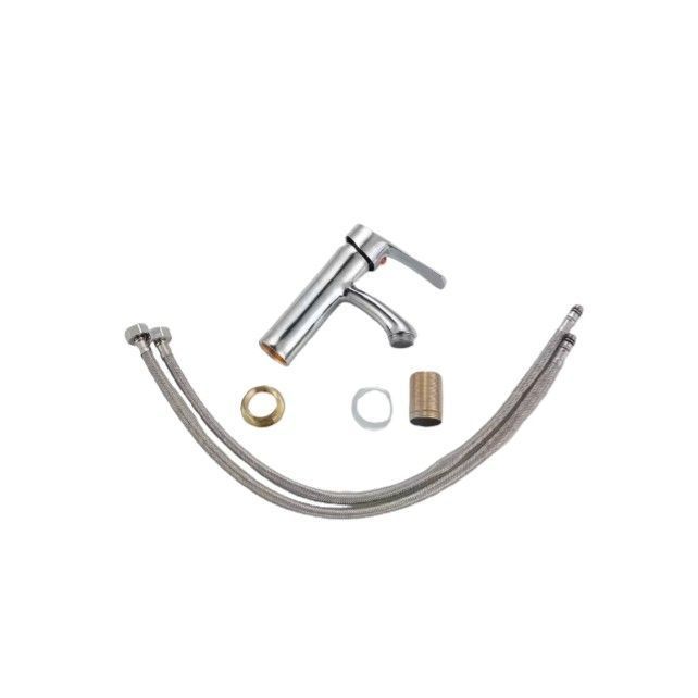 Llave Lavamanos Monomando Grifería Baño Con Flexibles Cromad A10989-4