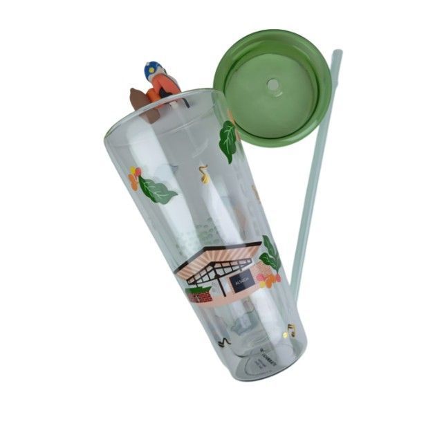 Vasos de Cristal con Tapa Ajustada T-00039-1