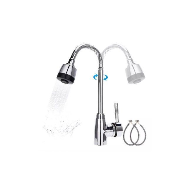 Llave Grifería Lavaplatos Flexible Doble Chorro A10996-1