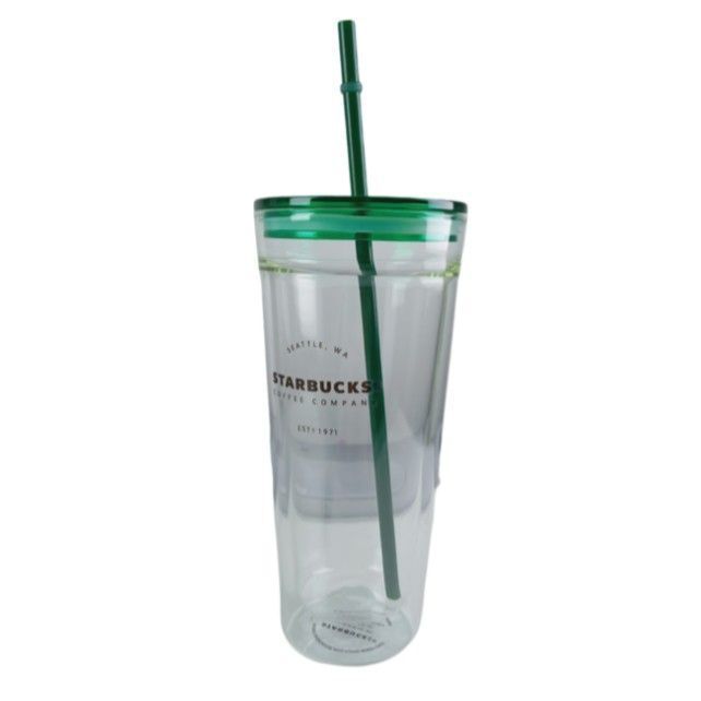 Vasos de Cristal con Tapa Ajustada Tapa Verde T-00039-3-0