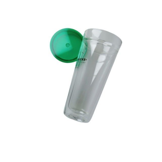 Vasos de Cristal con Tapa Ajustada Tapa Verde T-00039-3-1