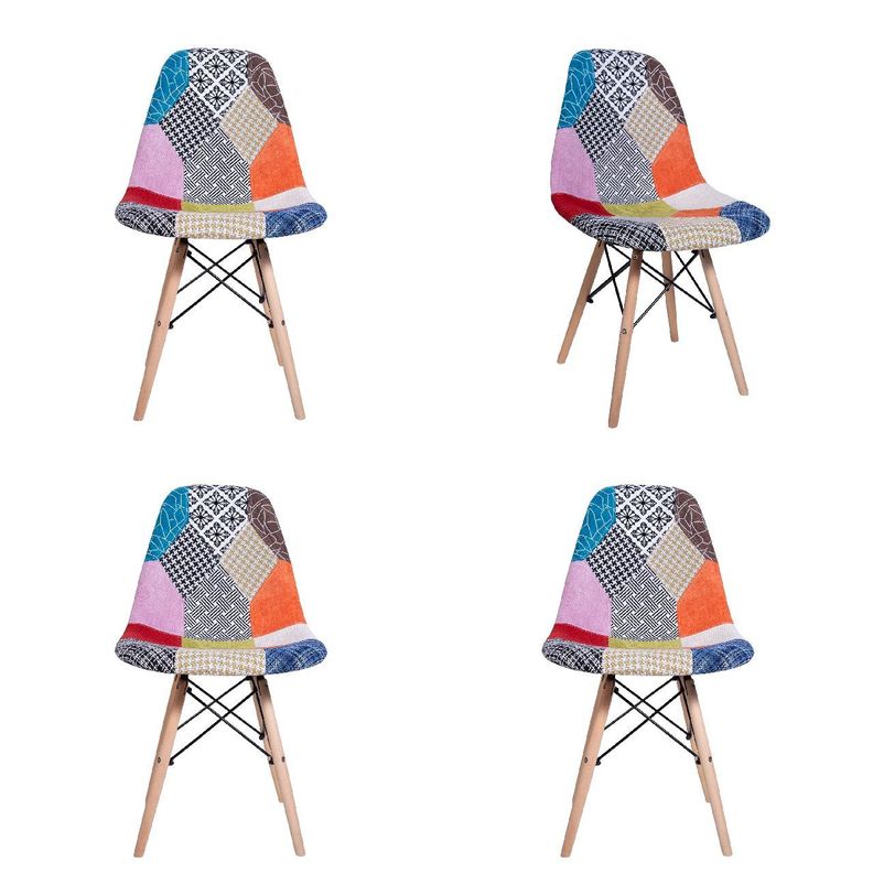 Pack x 4 Silla Eames Patchwork 2-0