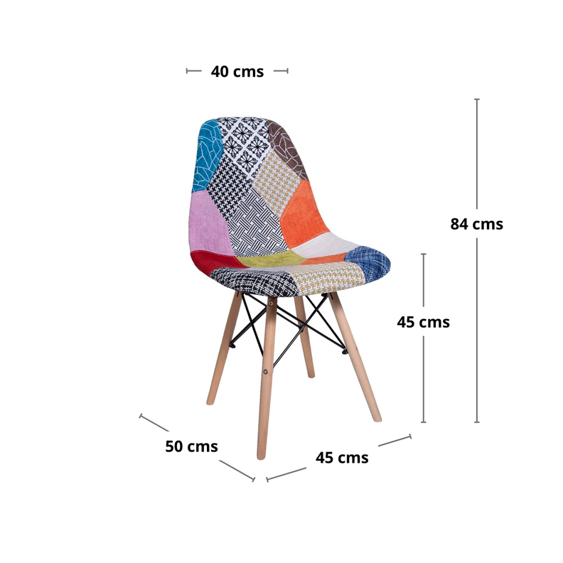 Pack x 4 Silla Eames Patchwork 2-1