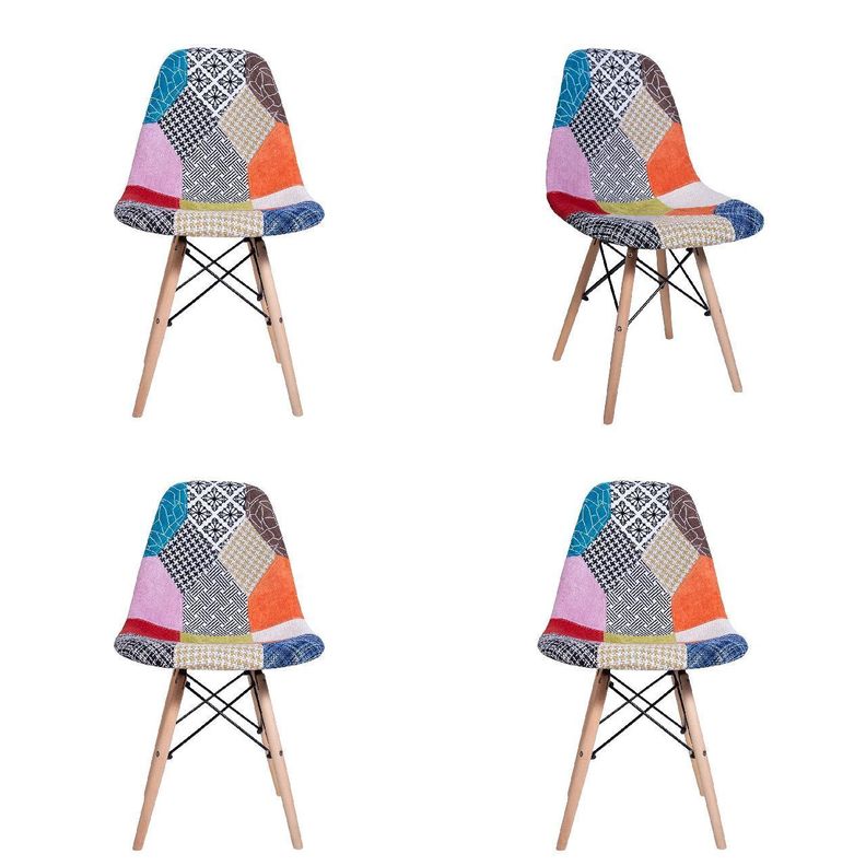 Pack x 4 Silla Eames Patchwork 2