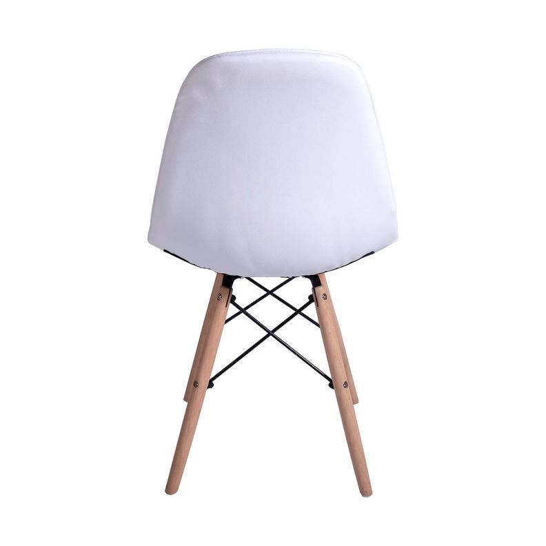 Pack x 4 Silla Eames acolchada Blanca-4