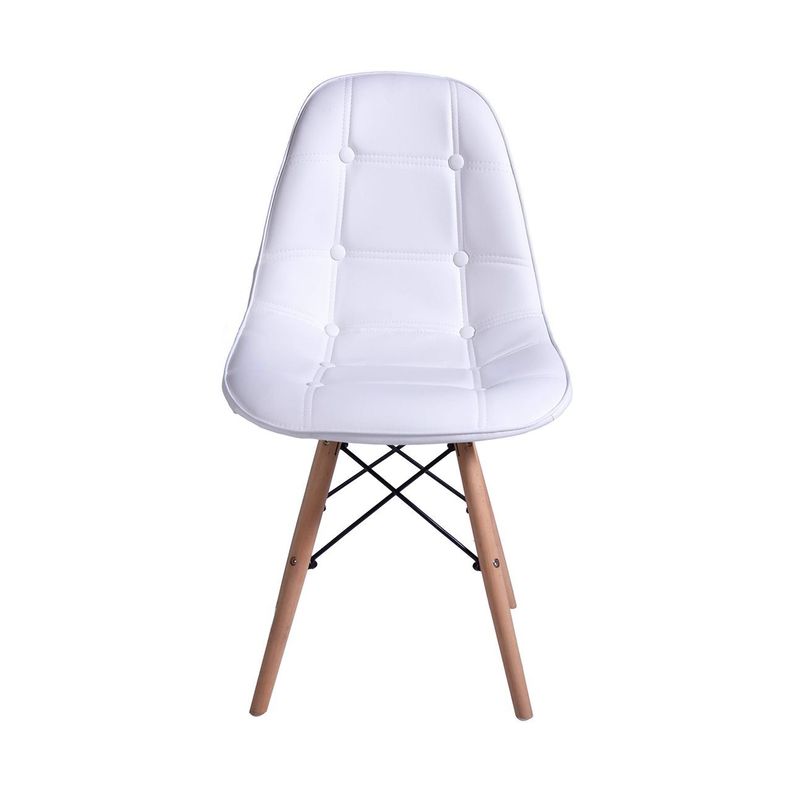 Pack x 4 Silla Eames acolchada Blanca-5